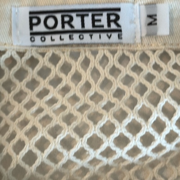 Porter Collective Cream Lace & Pearl Oversized Balloon Sleeve Shirt Size M - Picture 10 of 15